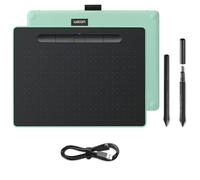 Wacom Intuos M - Tableta Gráfica Bluetooth para pintar, dibujar y editar photos con 3 softwares creativos incluidos para descargar, Windows & Mac, óptima para oficina en casa y e-learning, pistacho