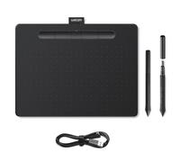 Wacom Intuos Medium Tableta Gráfica Bluetooth - Tablet para Dibujar, Pintar, editar Fotos con lápiz Sensible a la presión Negro - óptima para la educación en línea y el teletrabajo