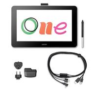 Wacom One Creative Pen Display de 13.3", Software Incluido para Esbozo y Dibujo en Pantalla, 1920 x 1080 Full HD, Colores Vivos y lápiz Digital preciso, óptima para Oficina en casa y e-Learning, Negro