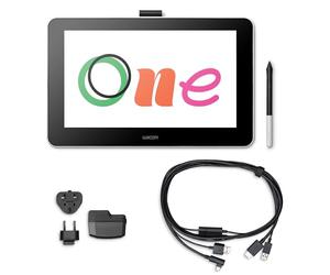 Wacom One Creative Pen Display de 13.3", Software Incluido para Esbozo y Dibujo en Pantalla, 1920 x 1080 Full HD, Colores Vivos y lápiz Digital preciso, óptima para Oficina en casa y e-Learning, Negro