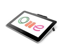 Wacom Una Pantalla Creativa de Alta definición, Tableta de Dibujo pequeña con Pantalla, Monitor gráfico de 13.3 Pulgadas con Patas integradas, reconocimiento de inclinación de presión de bolígrafo
