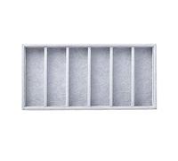 Wadakada 1 Caja de ExhibicióN de Gafas con 6 Ranuras, Caja de ClasificacióN Organizadora de Gafas, Bandeja Organizadora de Joyas para ExhibicióN de Gafas, A