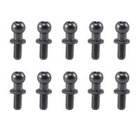 Wadakada 10 Piezas M3 Tornillos de Cabeza de Bola Hexagonal de Metal para Tt01 Tt02 D5 1/10 RC Drift Car Repuestos Universal, Plateado