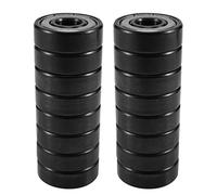 Wadakada 16 Piezas de CeráMica 608 Rodamientos 8X22X7Mm ABEC-11 HíBrido 6 Bolas Blancas ZrO2 Rodamiento de Patineta Patinaje Rodillo en LíNea