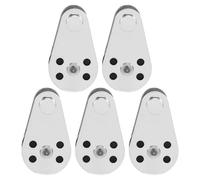 Wadakada 5 Piezas de Acero Inoxidable M25 Bloque de Polea Alambre Colgante Cuerda de Alambre de ElevacióN de Rueda de Remolque Rodillo de Polea de Cable