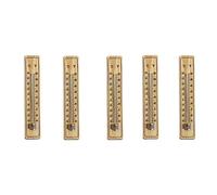 Wadakada 5 Piezas de TermóMetro de Madera de TamañO Mediano, TermóMetro de Vidrio y TermóMetro DoméStico