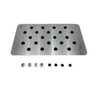 Wadakada Alfombrilla Antideslizante de Aleación de Aluminio para Pedal de Coche, Accesorio de Goma Ecológico para Estilizar el Coche.