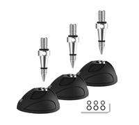 Wadakada Almohadilla de Pie Flexible para Trípode Universal 3 Piezas, Almohadilla Repuesto Antideslizante para Trípode y Monópode con Tornillo de 3/8 de Pulgada para una Estabilidad