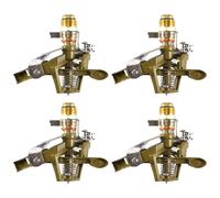 Wadakada Cabezal de Rociadores de de Servicio Pesado de 4 Piezas de 1/2 Pulgada, para Regar Jardines Grandes, Aspersores de Extremo de Manguera, Herramientas de Riego