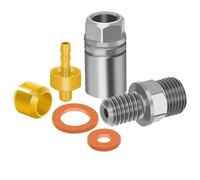 Wadakada Conjunto Conector Manguera Aceite Hope Universal con Cabezal Oliva y Aguja Aceite, Calibrador Cinco Cables para el Extremo la Manija del Freno Hope TECH3 V4 E4 X2