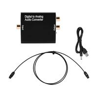Wadakada Convertidor de Audio Digital una AnalóGico, SPDIF Digital óPtico una AnalóGico L/R y Adaptador de Audio EstéReo AUX de 3,5 Mm