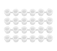 Wadakada de Pintura VacíO de 240 Piezas, 40 Tiras de AcríLico, Mini Contenedor de Pintura, Tiras de Almacenamiento con Tapas para Pintura de Artes y Manualidades, 3 Ml