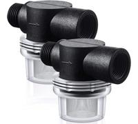 Wadakada Filtro Colador de Bomba de Agua, Filtro de Tubo Giratorio de 1/2 de Repuesto para RV con Pantalla de Filtro de Acero Inoxidable de 50 (2 Piezas)