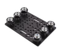 Wadakada Juego de Placas de Pórtico con Ranura en V, Placa de Pórtico de 20 A 80 mm con 6 Ruedas para Piezas de Impresora 3D, Piezas de Máquinas CNC