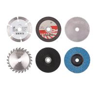 Wadakada Kit de 6 Discos de Corte de 75 mm para Amoladora Angular de 10 mm de Diámetro, Hoja de Circular de Metal, Disco de Lijado Plano y Almohadillas de Lijado.