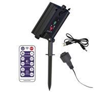 Wadakada Kit de Caja de Batería Solar con Panel de Luz de Litio y Control Remoto para Tira de Luces LED de 24 V.