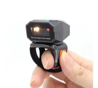 Wadakada Lector de Códigos de Barras Inalámbrico Bluetooth Ring, Escáner de Código QR, Escáner de Dactilares para Inventario de Almacén, Lector de Códigos Portátil