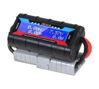 Wadakada Medidor de Amperios Digital LCD de 150 A, Analizador de Potencia, Medidor de Caravana Solar para Herramienta de Enchufe,