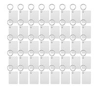 Wadakada Paquete de 40 Llaveros de SublimacióN en de Doble Cara de Transferencia de en MDF Tablero en SublimacióN en DIY