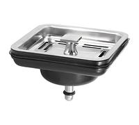 Wadakada TapóN de Filtro de Cuadrado de Acero Inoxidable de Cocina Drenaje de TapóN de Cesta Colador TapóN de Residuos ElectrodoméSticos de Cocina