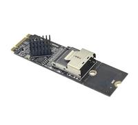 Wadakada Tarjeta de ExpansióN M.2 NVME a SFF-8087 SATA3.0 Tarjeta Adaptadora de Disco Duro Mini-SAS/ 36PIN