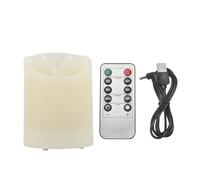 Wadakada Velas LED, Velas Parpadeantes Sin Llama, Velas Recargables, Velas de Real con Control Remoto, 10 Cm A