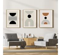 WADBTP Estilo bohemio, conjunto de pósteres, moderno fondo de dormitorio y salón, decoración mural, pintura abstracta de plantas para el hogar, sin marco (Estilo 7,50X70CM*3)