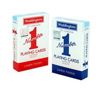 Waddingtons Number 1 Juego de Cartas, Juega con el clásico Paquete Doble Rojo y Azul, Gran compañero de Viaje, Regalo y Juguete para niños, niñas y Adultos.