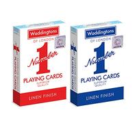 Waddingtons Number 1 Juego de Cartas, Juego de Peces, Slap Jack, Locos Ochos y Rummy, Gran compañero de Viaje, Regalos y Juguetes para niños, niñas y Adultos. El Color Puede Variar, una Sola Unidad
