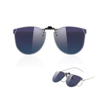 Waddle Gafas de Sol Polarizadas Lentes, Clip en Gafas de Sol, Gafa de Unisex Sin Marco Polarizadas UV400, para Hombres y Mujeres, para Conducir Pesca Al Aire Libre (Violeta azul)