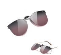 Waddle Gafas de Sol Polarizadas Lentes, Clip en Gafas de Sol, Gafa de Unisex Sin Marco Polarizadas UV400, para Hombres y Mujeres, para Conducir Pesca Al Aire Libre (Polvo de ceniza)