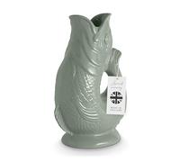 Wade Jarra de pescado, hecha a mano en Stoke-on-Trent, Inglaterra, galardonada marca icónica del Reino Unido, loza inglesa, 1,2 L, verde salvia