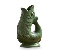 Wade - Jarra para pescado, loza, emblemática herencia del Reino Unido, fabricada en Stoke-on-Trent, 0,6 L, verde bosque