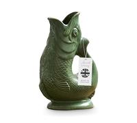 Wade - Jarra para pescado, loza, emblemática herencia del Reino Unido, fabricada en Stoke-on-Trent, 1,2 L, verde bosque