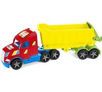 Wader 36309 - Magic Truck volquete con Puerta Trasera, tamaño Aprox. 79 cm, para niños a Partir de 3 años, Juegos creativos