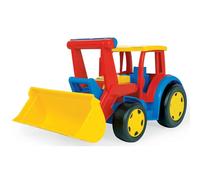 Wader 66009 - Gigant Tractor de Asiento con Pala Frontal Grande, tamaño Aprox. 60 cm, Capacidad de Carga hasta 100 kg, para niños a Partir de 12 Meses, Adecuado como Regalo para Juegos creativos