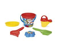 Wader 81137 - Juego de 6 Cubos de la Patrulla Canina con Cubo, colador, Jarra, Pala, rastrillo y Forma de Arena, Juegos creativos