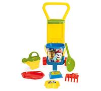 Wader- Paw Patrol Juguete Patrulla Canina con Caddy, Cubo, Jarra, colador, Pala, rastrillo y 2 moldes de Arena, 8 Piezas, Multicolor, Medium (81170)