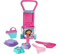 Wader 82170 - Gabby's Dollhouse Caddy con Cubo de 2 litros, regadera, Pala, rastrillo, tamiz y Dos moldes de Arena, Adecuado como Regalo para el Juego Creativo