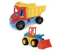 Wader: Camión volquete con excavadora