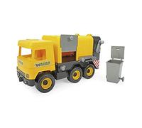Wader Middle Truck camión de la Basura Amarillo en Caja de cartón