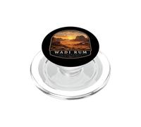 Wadi Rum Jordan Vintage Sunset Viaje Diseño PopSockets PopGrip para MagSafe