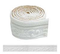 WADILE Molduras de Pared Autoadhesivas de Espuma con Relieve - Cenefas Adhesivas Decorativas para Baño y Cocina, Cenefa Adhesiva Cocina Estilo Clásico