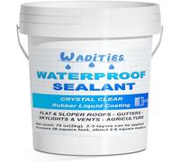 Wadities Hidrofugante Invisible, Impermeabilizante Transparente, Adhesivo Transparente Reparador de Fugas Impermeable, Revestimiento Impermeable para Interiores y Exteriores 2 KG