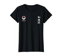 Wado Ryu Karate Clásico Camiseta gráfica económica, Mujer, Negro, L