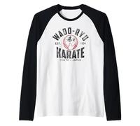 Wado-Ryu Karate Do Artes Marciales Japón Tokyo Vintage Camiseta Manga Raglan