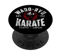 Wado-Ryu Karate Do Artes Marciales Japón Tokyo Vintage PopSockets PopGrip Adhesivo