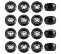 WADORN 16 ruedas Pro Fingerboard, 7,5 x 4,5 mm, color negro, para interior y exterior, para principiantes profesionales, para principiantes, uso deportivo, todos los niveles de habilidad