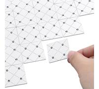 WADORN 40 pisos para casa de muñecas en miniatura, 3 cm de madera, doble cara, cuadrada, casa de muñecas, azulejos de suelo, bricolaje, miniatura, accesorios para casa de muñecas con patrón de pata de