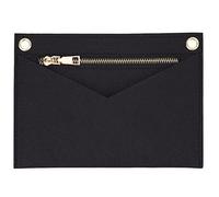 WADORN Forjador de fieltro para bolso de mano, kit de conversión de bolso cruzado, bolsa grande desmontable, forro de inserción de cartera con ojales para Kirigami Pochette, 6.2 x 22 cm, negro